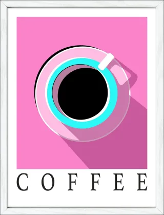 Gerahmtes Bild RETRO COFFEE