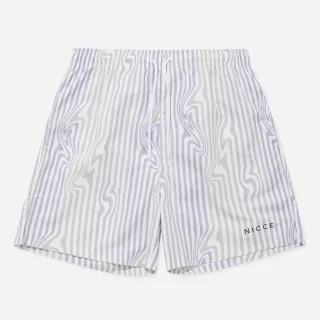 Nicce Strata Mens White/Flila Swim Shorts