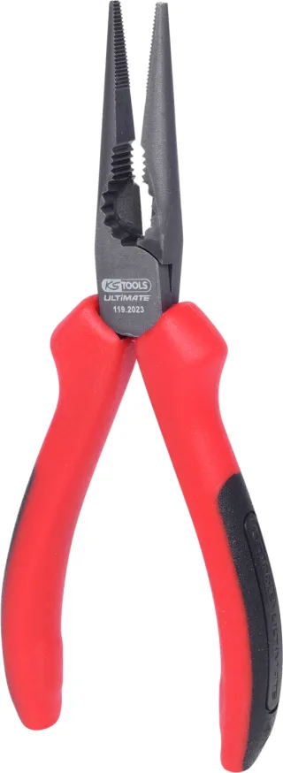 KS Tools Ultimateplus Telefonzange, 165mm rot/schwarz - 119.2023