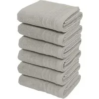 OTTO home Handtücher Sanremo Premium, Premium Handtücher, 600 gr/m², 40x70cm, Frottier (Set, 6-St), mit Bordüre, flauschig und weich, Händehandtücher, 5 Jahre Garantie