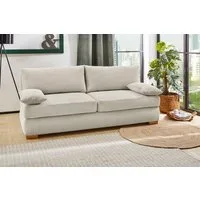 Jockenhöfer Gruppe Schlafsofa Derby, B: 201 cm, Liegefl. 160x200 cm, Dauerschläfer, mit Bettfunktion, Bettkasten & Topper, Tonnentaschenfederkern