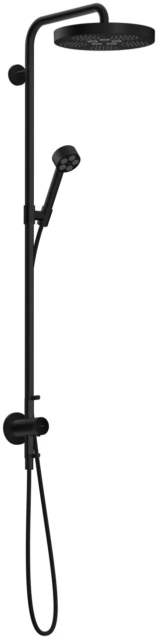 Hansgrohe Showerpipe Unterputz AXOR One mit Thermostat, Kopfbr.280 1jet EcoSmart mattschwarz, 4879 48797670