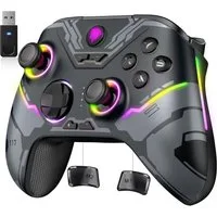 EasySMX X15 Controller PC, PC Controller Wireless mit 7 RGB Licht schwarz PC-Controller