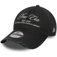 New Era Baseball Cap New Era Washed Distressed 9Twenty A-Frame Cap Dunkelgrau (1-St)