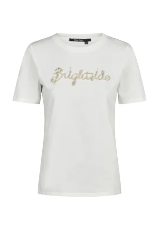 Marc Aurel - Shirt mit Strassband off-white - Gr. - 34
