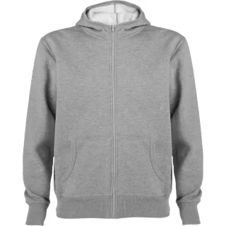 Roly - "Montblanc" Hoodie mit durchgehendem Reißverschluss für Herren (Grau meliert)