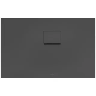 Villeroy & Boch Squaro Infinity Duschwanne UDQ1170SQI2RV1S, 110 x 70 x 4 cm, anthrazit