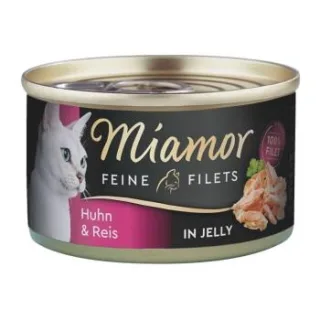 Miamor Feine Filets in Jelly Huhn und Reis 24x100 g