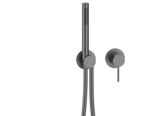 Herzbach MODUL7 Hebelmischer-Farbset 1 Verbraucher Black Steel, 70.701002.1.40 70.701002.1.40