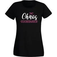 G-graphics T-Shirt Chaos Coordinator Slim-fit- Damen T-Shirt mit Frontprint-Motiv für die beste Mama