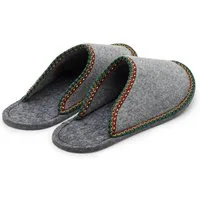 Pantoffelmann Gästepantoffel Herren Damen Gästehausschuh Filzpantoffel Pantoffel Pantoffel (1 Paar) Filzpantoffeln, Gästepantoffel besonders leicht