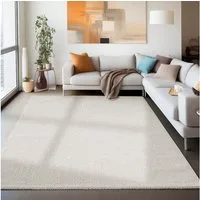 Carpettex Schlingenteppich Unicolor, Rechteckig, Höhe: 7 mm, Schlingenteppich Schlafzimmer Einfarbig Meliert Design