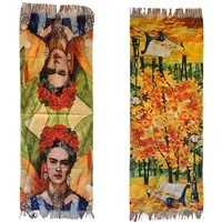Lemasi Halstuch Wendbarer Schal Wendeschal beidseitig bedruckt, Kunstmotive