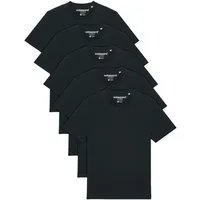 wat? Apparel T-Shirt 5er Multipack Bio Basic T-Shirt Black