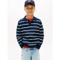 Tommy Hilfiger Strickpullover POLO COLLAR SWEATER LS Kinder bis 16 Jahre, regular fit