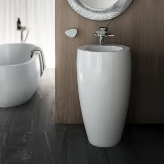 LAUFEN Waschtisch freistehend Il Bagno Alessi One 530x530, weiß mit LCC, freistehend, 8119724001091 H8119724001091