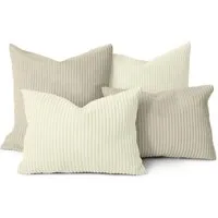 Amilian Kissenbezüge 4er Set - Kissenhüllen 40x40 + 35x45 cm - Dekokissen Bezüge, (4 Stück), Zierkissenbezüge Set 4 Stück für Dekokissen, Kissen, Zierkissen