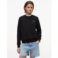 Tommy Jeans Sweatshirt TJW REG ESS LOGO 1 CREW EXT Baumwolle, Logodruck