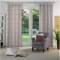 Wirth Vorhang Benewitz (1 St), Schlaufen, blickdicht, Jacquard