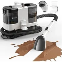 lubluelu Teppichreinigungsgerät V2 Teppichreiniger Waschsauger mit Heizfunktion Fleckenreiniger, 600 W, beutellos, mit 16000pa Saugkraft, für Sofas, Teppiche und Autositze