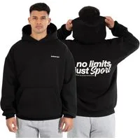 Smilodox Hoodie Fortes, Oversize Kapuzenpullover mit großem Back Print, Sweater Große Kapuze, Kängurutasche