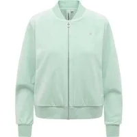 Ragwear Sweatjacke Doron Embossed Kuschelige Alltagsjacke in Samt-Optik
