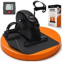 Krafitive Pedaltrainer für Senioren Mini Heimtrainer Fahrrad, Kompaktes Fitnessgerät Deskbike, Für Arme & Beine, gelenkschonend inkl. LCD-Display. 50kg