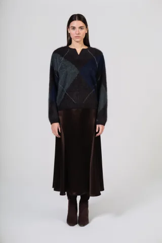 (THE MERCER) N.Y. - Pullover chocolate combo - Gr. - 36