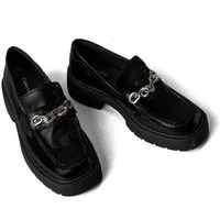 Calvin Klein Jeans CHUNKY LOAFER HDW LTH Loafer Slipper, Schlupfschuh, Business-Halbschuh mit Zierkette