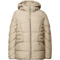 STREET ONE Outdoorjacke natur,Outdoor,Polyester,Unifarben,Stehkragen,Lang,Regular Fit