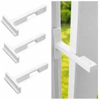 TSB Werk Fensterbeschlag 3x Fensterstopper Fensterfeststeller Fensterhalter Kippfensterhalter, Kippfensterhalter, Sicherung, Weiß, Zuknallschutz