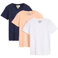 bonprix T-Shirt (Packung, 3-tlg) Regular Fit, Kurzarm, aus Baumwolle
