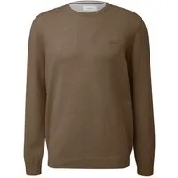 s.Oliver Rundhalspullover Pullover (1-tlg) Rundhals-Ausschnitt, langarm, Logo-Stickerei