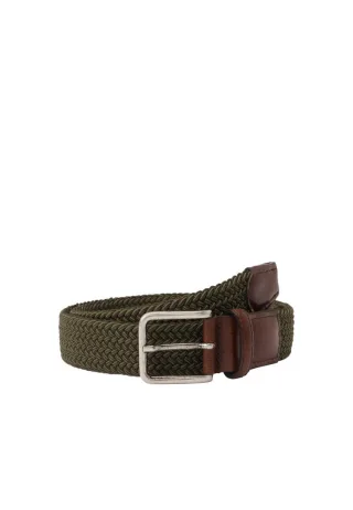 lloyd - Elastischer Textilflechtgürtel (3,5cm) grün - Gr. - 120