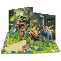 HERMA Organisationsmappe Herma Sammelmappe Eckspanner Karton A3 Dino World