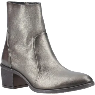 Hush Puppies Winona Damen Stiefel aus Leder in Zinnfarben