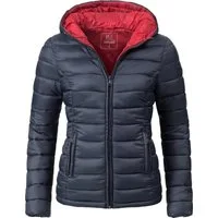 Marikoo Steppjacke Luci modische Damen Übergangsjacke mit großer Kapuze
