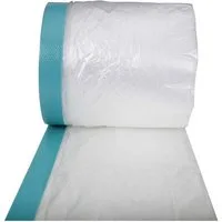 Scorprotect® Klebeband Gewebe-Kombi-Mask hellblau mit HDPE Folie 7 my Rolle 1100mm x 20m