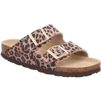 Rohde Alba Pantolette Sommerschuh, Strandschuh, Hausschuh in trendiger Leo-Optik