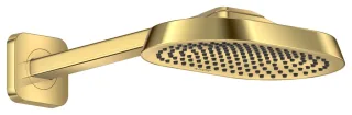 Hansgrohe AXOR ShowerSphere Kopfbrause 250/160 1jet EcoSmart+ mit Brausearm, Polished Gold Optic, 39 39770990