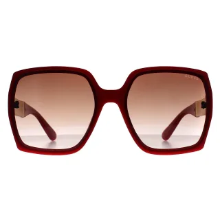 Guess Schmetterling Womens Glänzend Rot Braun Farbverlauf GO00031