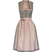 Alpenmärchen Dirndl Midi Dirndl Liane in grau - ALM1031