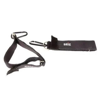 Handschuhhalter | SEIZ | SLING | schwarz | mit Verzurrschlinge | flammhemmendes Material | zur Befestigung an der Einsatzkleidung | Klett | Karabiner