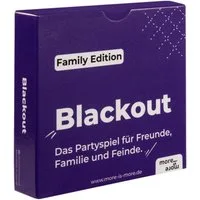 more is more Spiel Blackout Family Edition, Kartenspiel, Made in Europe