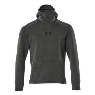 MASCOT Kapuzensweatshirt mit kurzem Reißverschluss ADVANCED Schwarz XXL - 17684-319-09-2XL