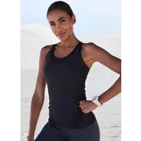 LASCANA ACTIVE Sporttop mit Mesh-Einsatz und gekreuzte Träger im Rücken