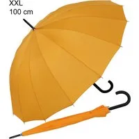 iX-brella Stockregenschirm mit 16-teiligem Dach und Auf-Automatik, mit Fiberglas-Stahl-Gestell, in vielen Farben