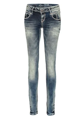 Cipo & Baxx 5-Pocket-Jeans "Jeans" mit niedriger Taille in Straight Fit, WD153