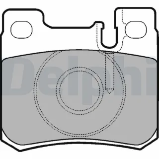 Delphi Bremsbel?ge hinten Mercedes 124 190 C-Klasse E-Klasse LP947