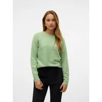 Vero Moda Rundhalspullover VMDOFFY LS O-NECK BLOUSE GA NOOS Materialmix, regular fit